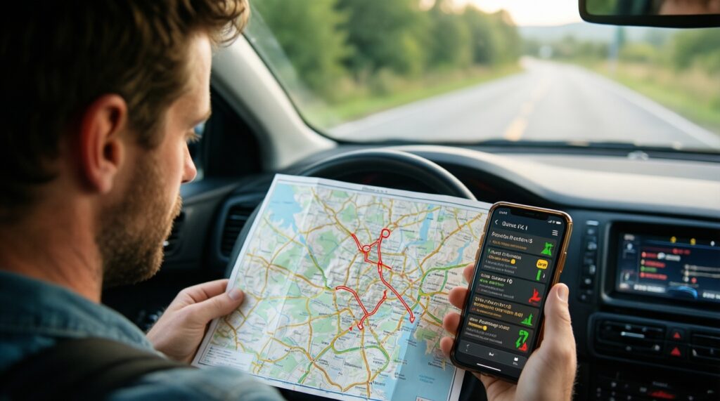 Ситуация на дорогах: ДТП, перекрытия, ремонт трасс и прогноз дорожной обстановки на завтра - иллюстрация