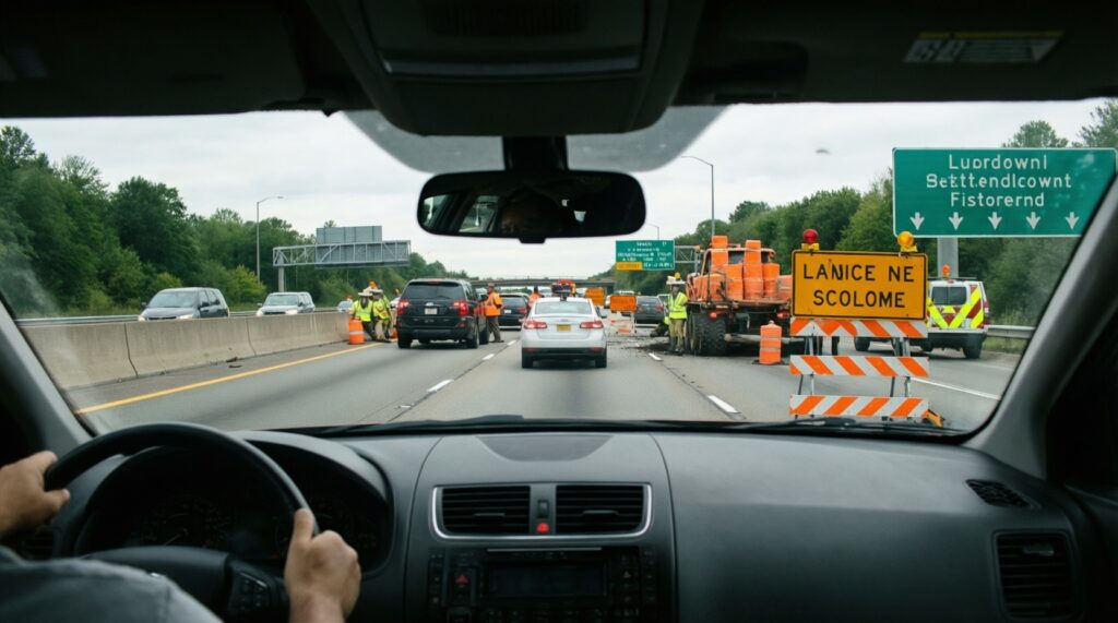 Ситуация на дорогах: ДТП, перекрытия, ремонт трасс и прогноз дорожной обстановки на завтра - иллюстрация