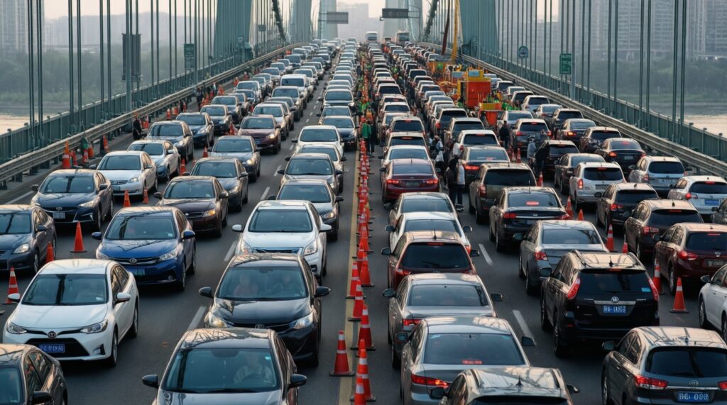 Дорожная обстановка сегодня: аварии, перекрытия, ремонт и сложные участки трасс - иллюстрация