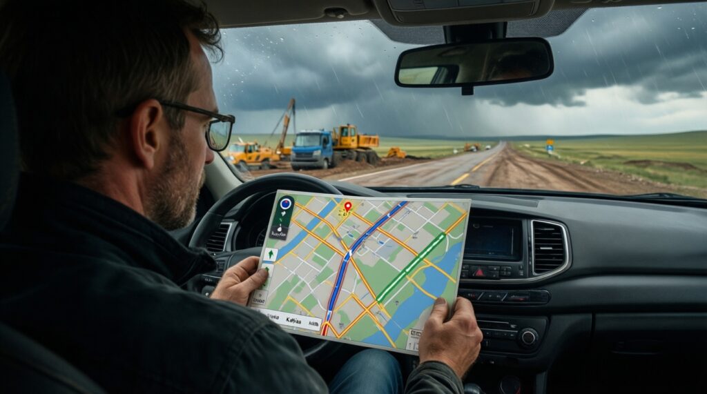 Ситуация на дорогах Калмыкии: аварии, перекрытия, ремонт трасс и прогноз по трафику - иллюстрация