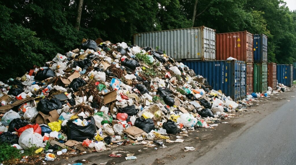 Экология и природоохранные темы: пожары, мусор, степные территории и меры контроля - иллюстрация