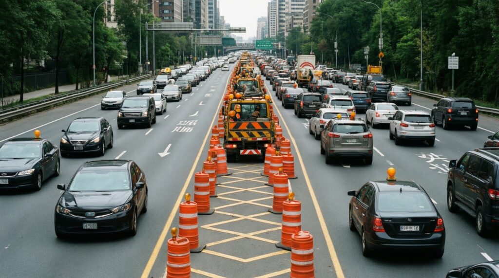 Дорожная обстановка сегодня: аварии, перекрытия, ремонт трасс и опасные участки - иллюстрация