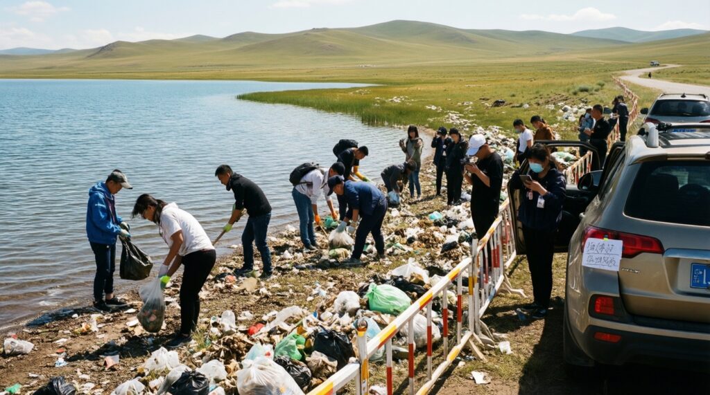 Экология: состояние водоёмов и степей, уборки, проверки и природоохранные меры - иллюстрация