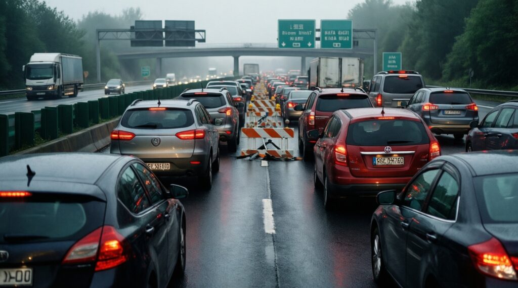 Ситуация на дорогах сегодня: пробки, ДТП, ремонтные работы и опасные участки - иллюстрация